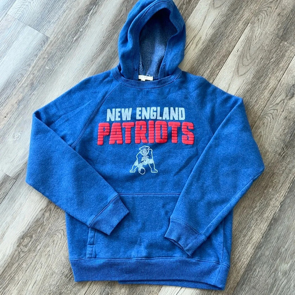 Soft Junk Food New England Patriots Retro Hoodie Size Medium - Picture 1 of 7